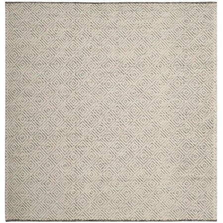 Safavieh 6 x 6 ft. Natura Hand Woven Square Area Rug Ivory & Light Grey NAT503A-6SQ